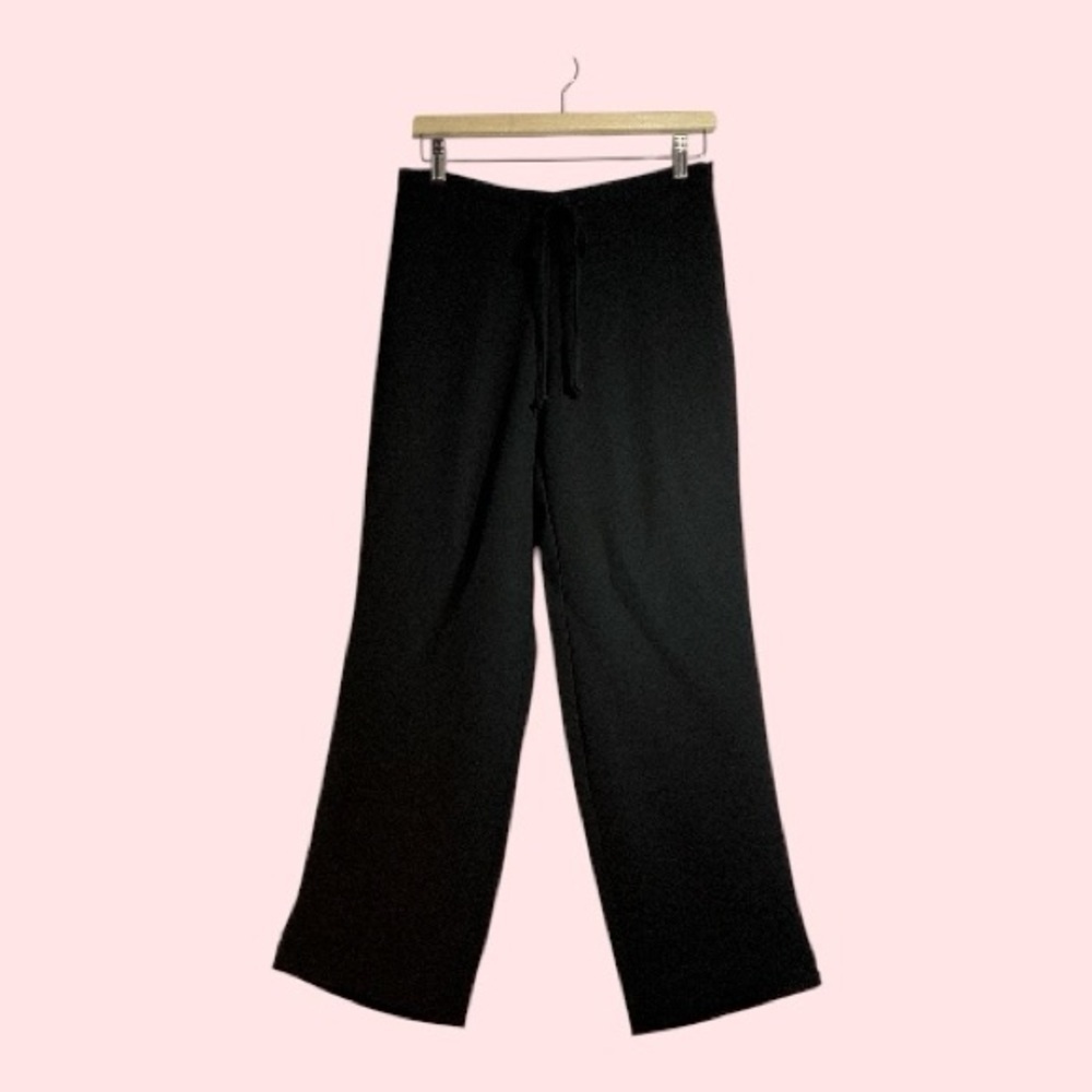 BCBG MaxAzria Essentials Black High Waist Wide Leg Dress Pants Size 4